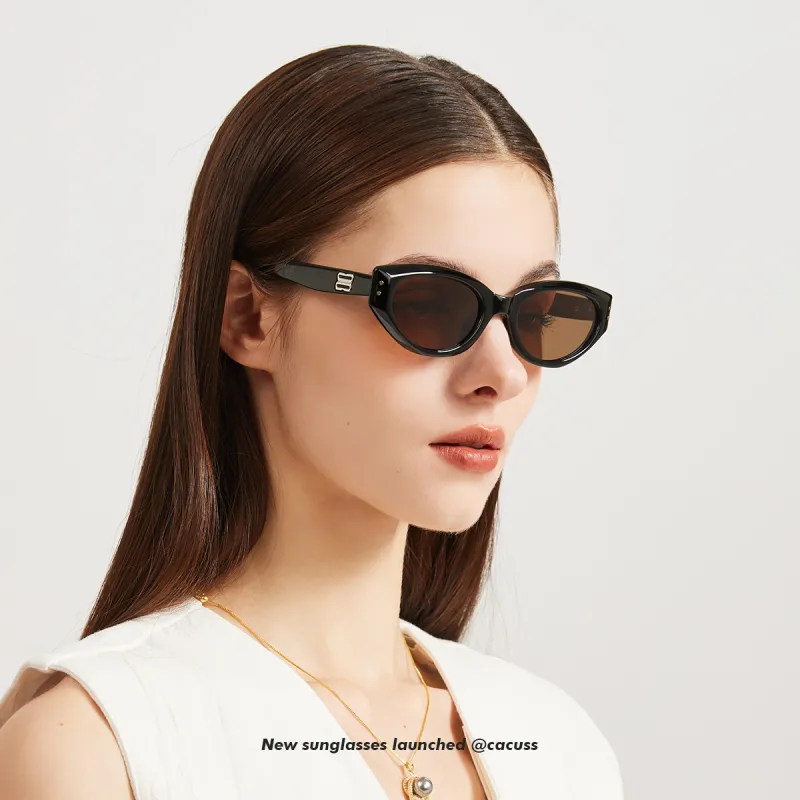 CACUSS Junior TR/Memory Plastic Oval Sunglasses Unisex-2