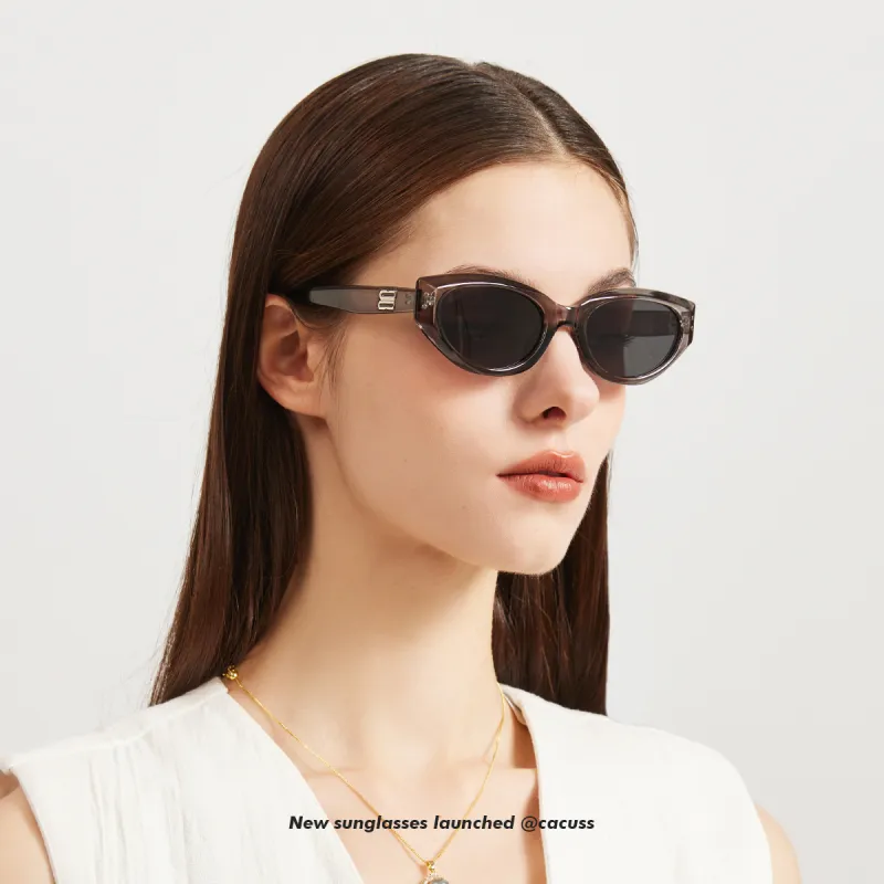 CACUSS Junior TR/Memory Plastic Oval Sunglasses Unisex-14