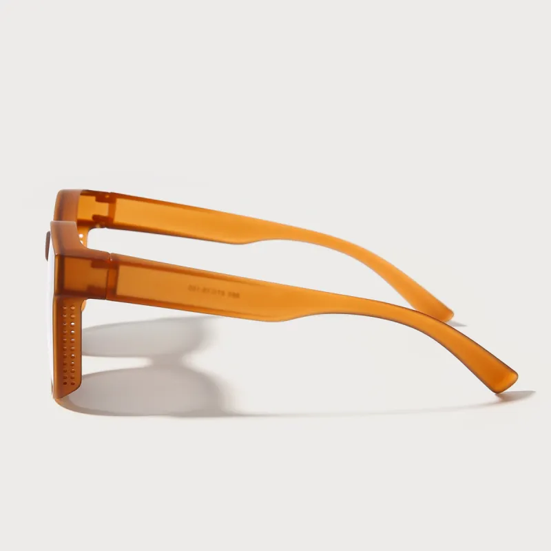 CACUSS Junior TR/Memory Plastic Square Sunglasses Unisex-8