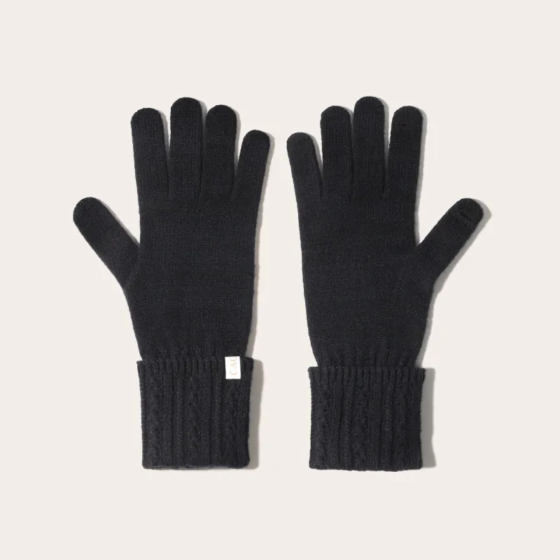 CACUSS Junior Sheep Wool Knit Gloves Women's-2