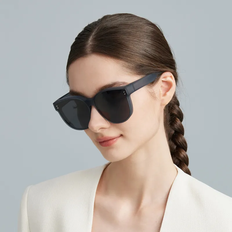 CACUSS Junior TR/Memory Plastic Square Sunglasses Unisex-19