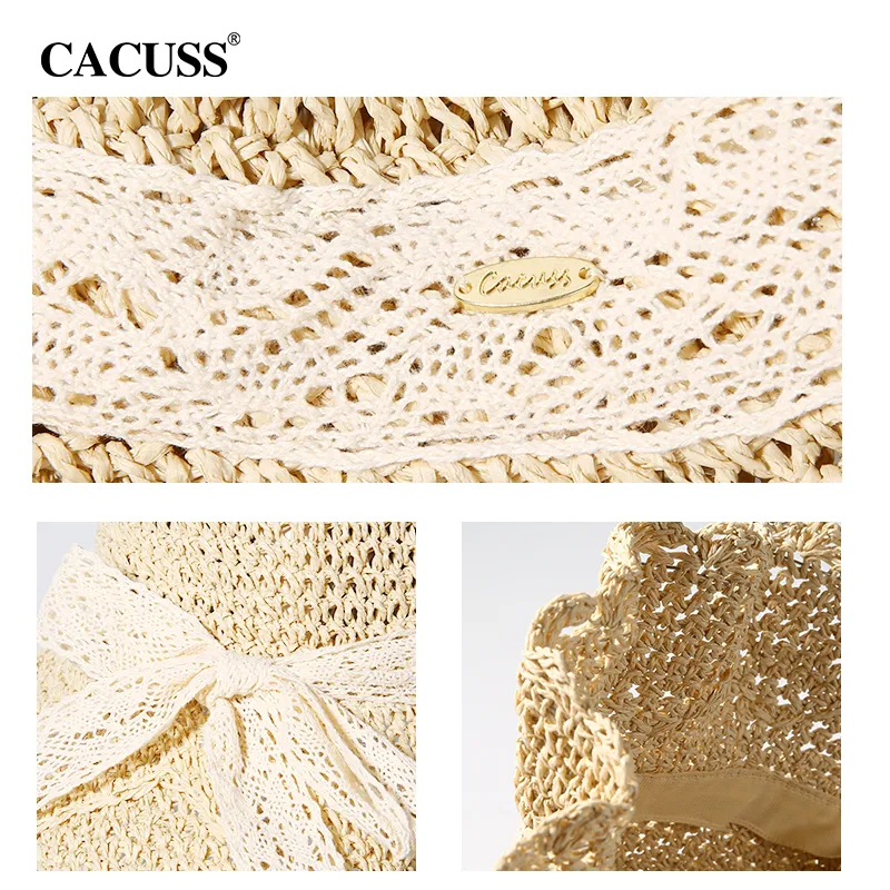 CACUSS Junior Cellulose Material Straw Hat Women's-3