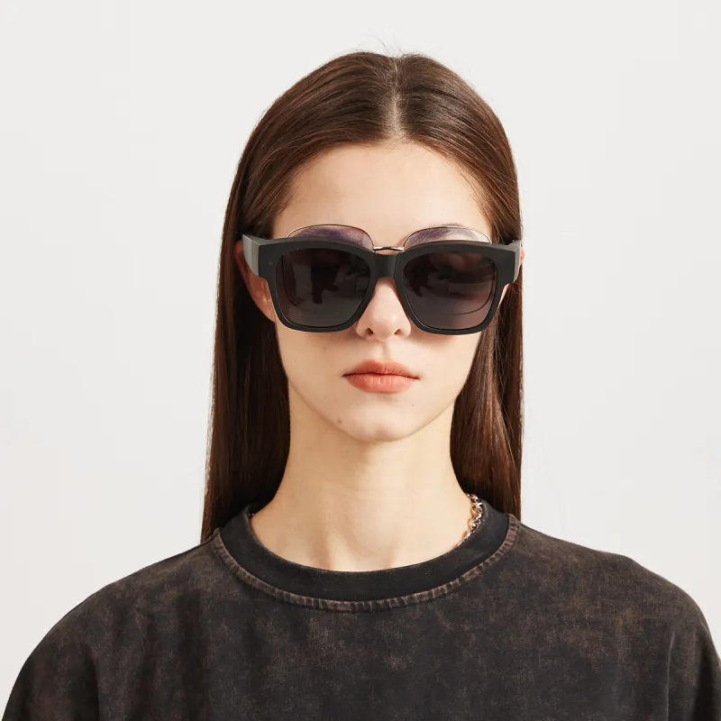 CACUSS Junior TR/Memory Plastic Square Sunglasses Unisex-8