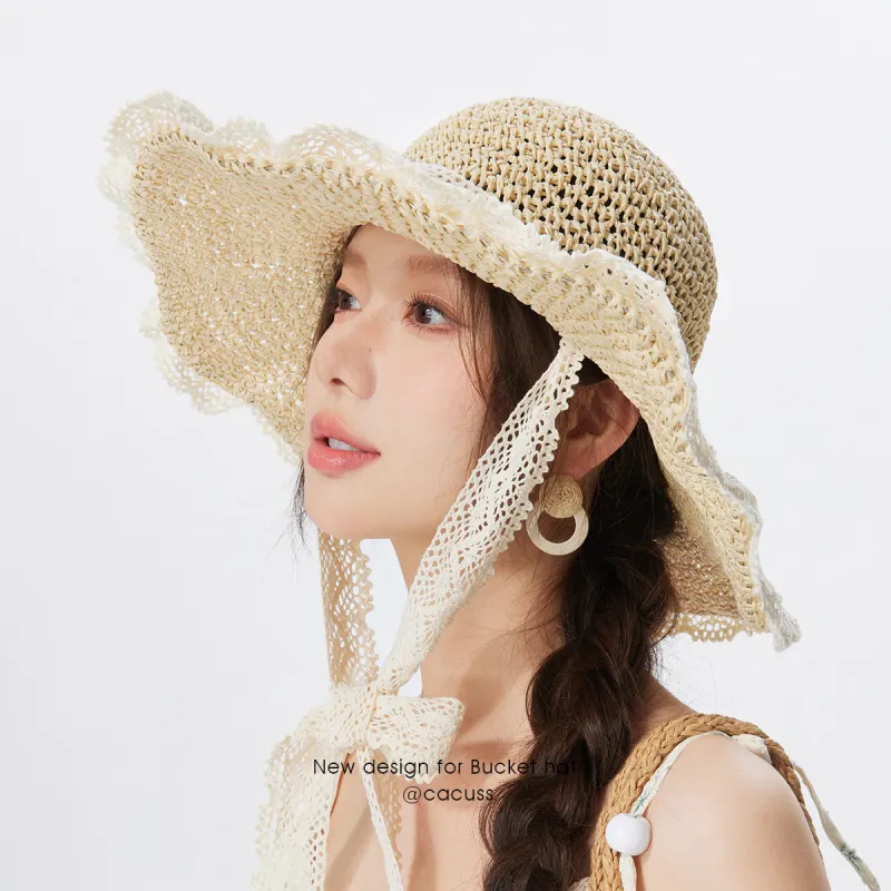 CACUSS Junior Cellulose Material Sun Protection Hats Women's-4