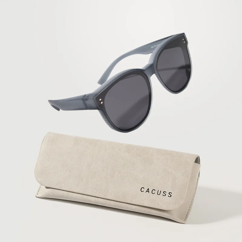 CACUSS Junior TR/Memory Plastic Square Sunglasses Unisex-21