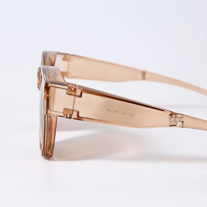 CACUSS Junior TR/Memory Plastic Square Sunglasses Unisex-5