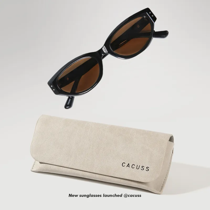 CACUSS Junior TR/Memory Plastic Oval Sunglasses Unisex-4