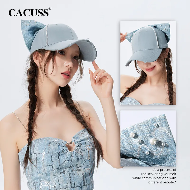 CACUSS Junior Cotton Baseball Caps Women's-3