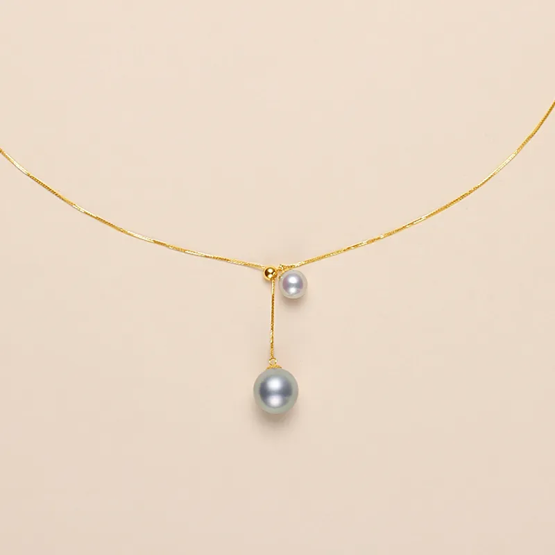 Inlady Saltwater Pearl Necklaces Women's-3