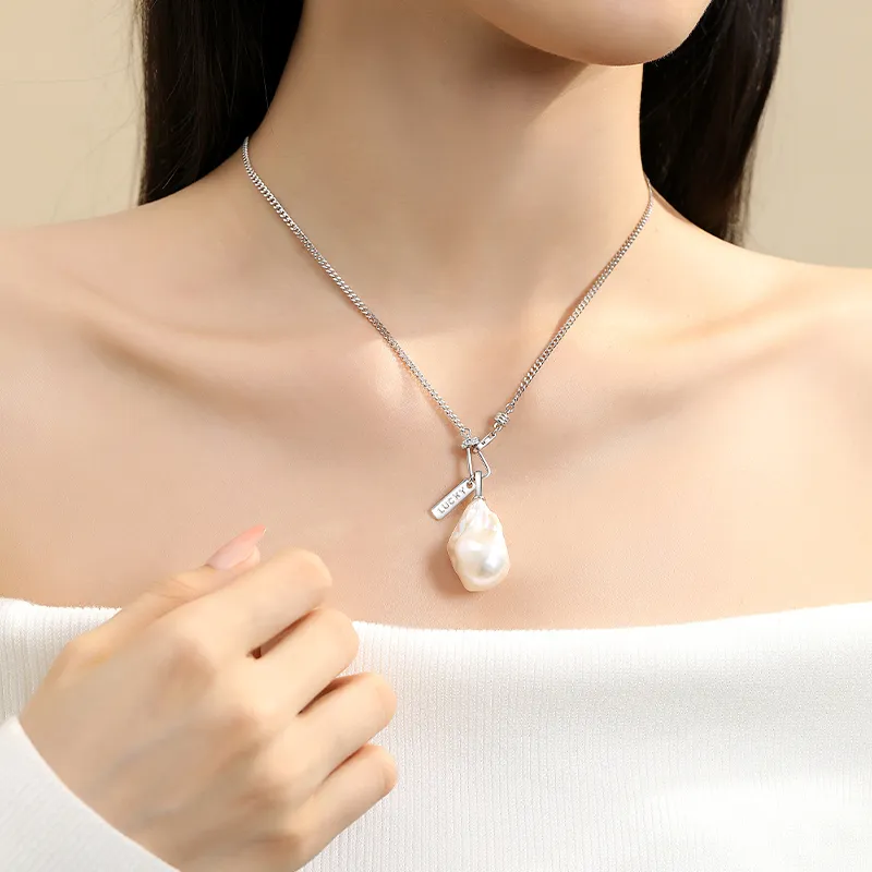Inlady Freshwater Pearl Necklaces Women's-5