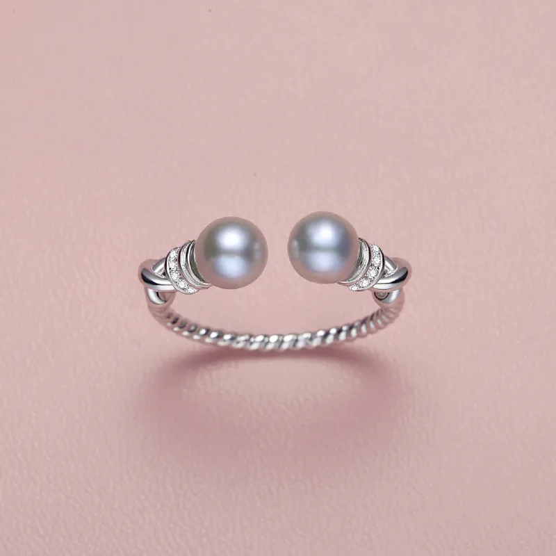Inlady Saltwater Pearl Rings Women's-4