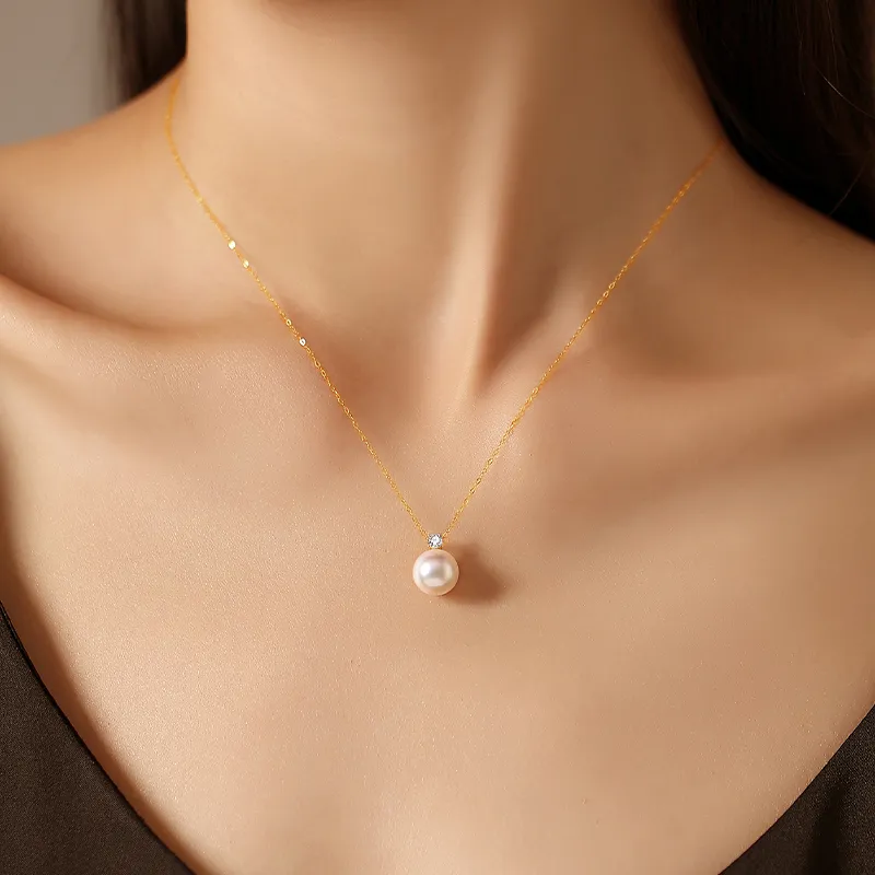 Inlady Saltwater Pearl Necklaces Women's-4