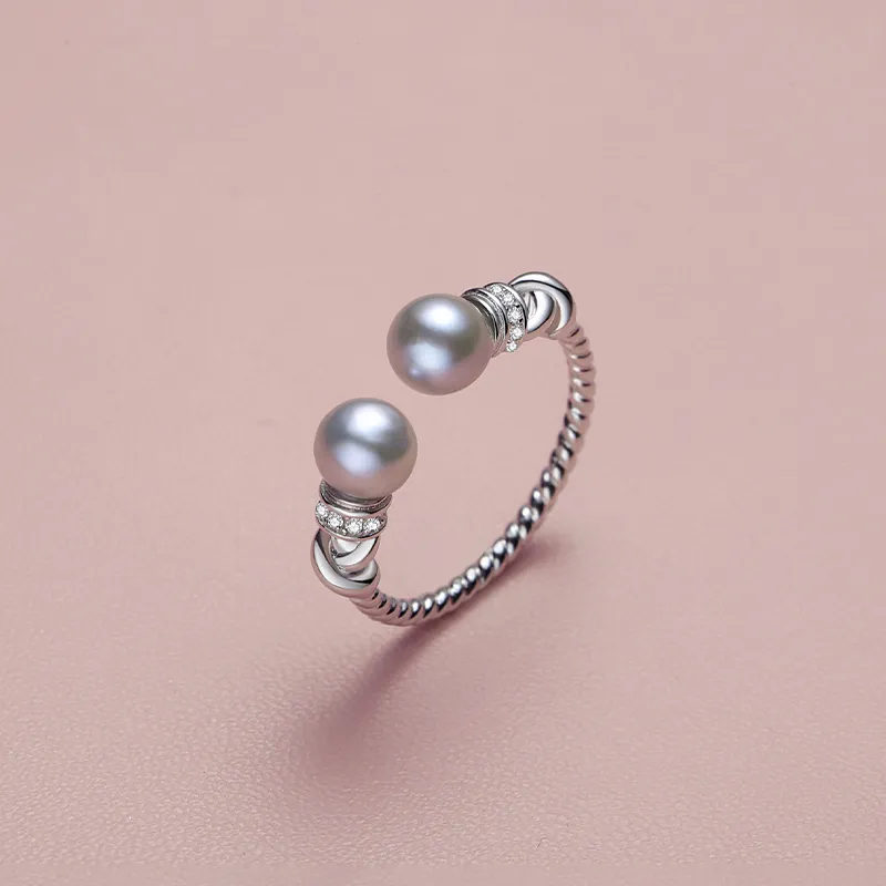 Inlady Saltwater Pearl Rings Women's-3