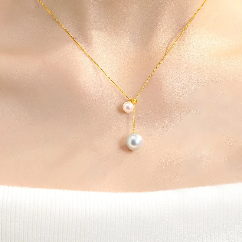 Inlady Saltwater Pearl Necklaces Women's-1