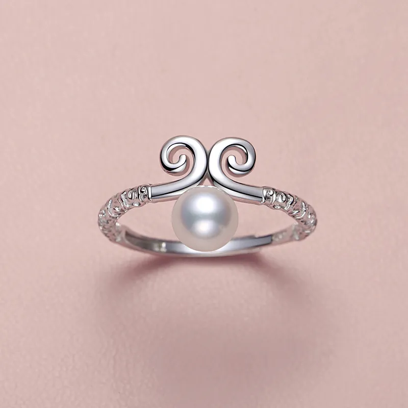 Inlady Saltwater Pearl Rings Women's-2