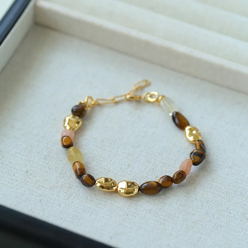 Leticia Ponti Tiger's Eye Stone Necklaces Women's-5
