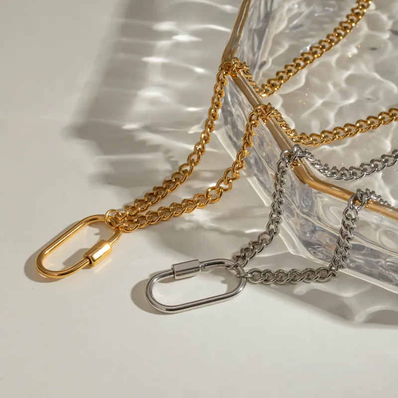 Leticia Ponti Stainless Steel Necklaces Women's-2