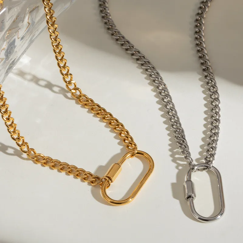 Leticia Ponti Stainless Steel Necklaces Women's-6
