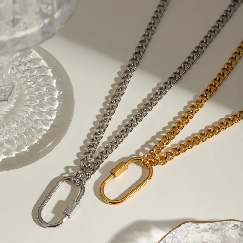 Leticia Ponti Stainless Steel Necklaces Women's-4