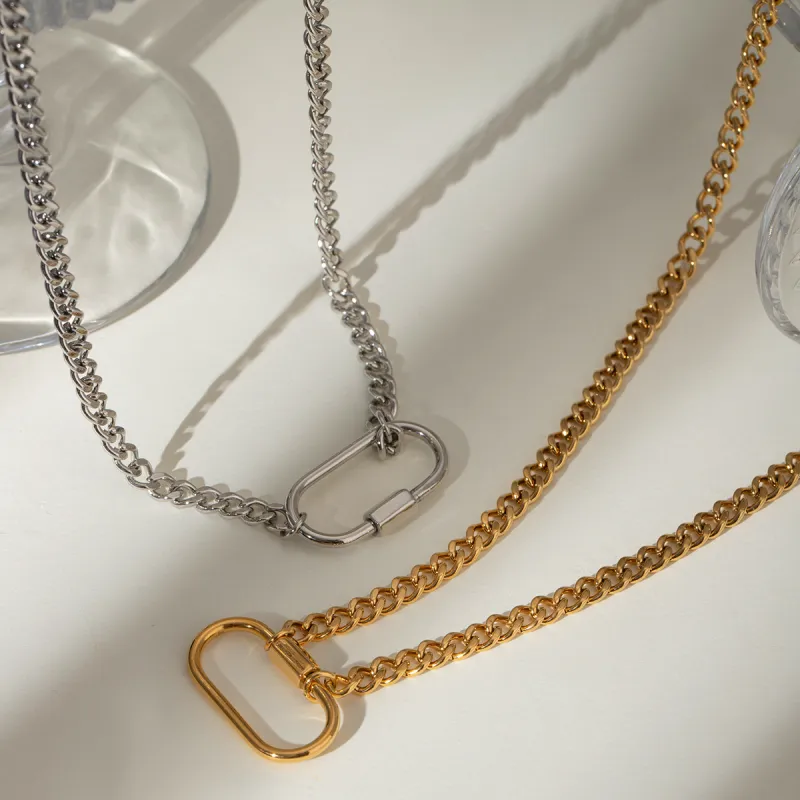 Leticia Ponti Stainless Steel Necklaces Women's-8
