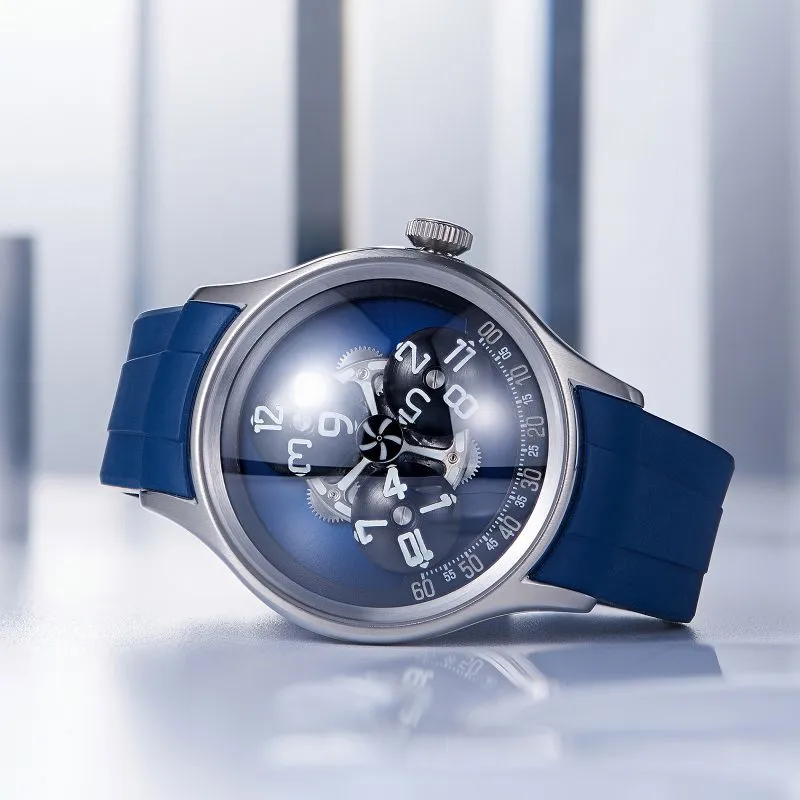 OBLVLO Automatic Mechanical Movement Watch Men's Watches Black Dial-6