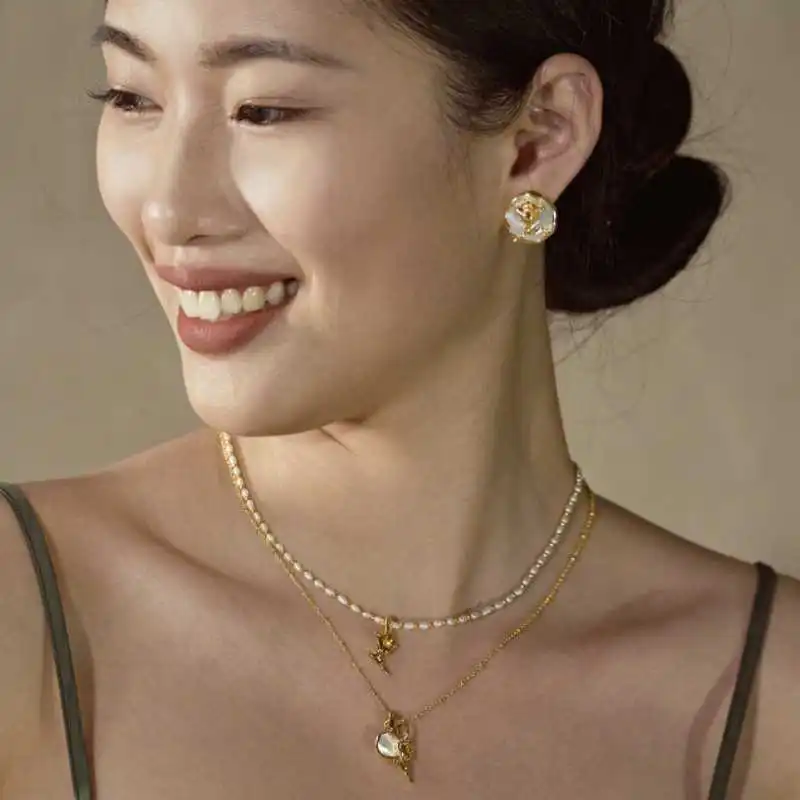 OOAK Rose Poet Collection Copper Alloy Necklaces Women's-1