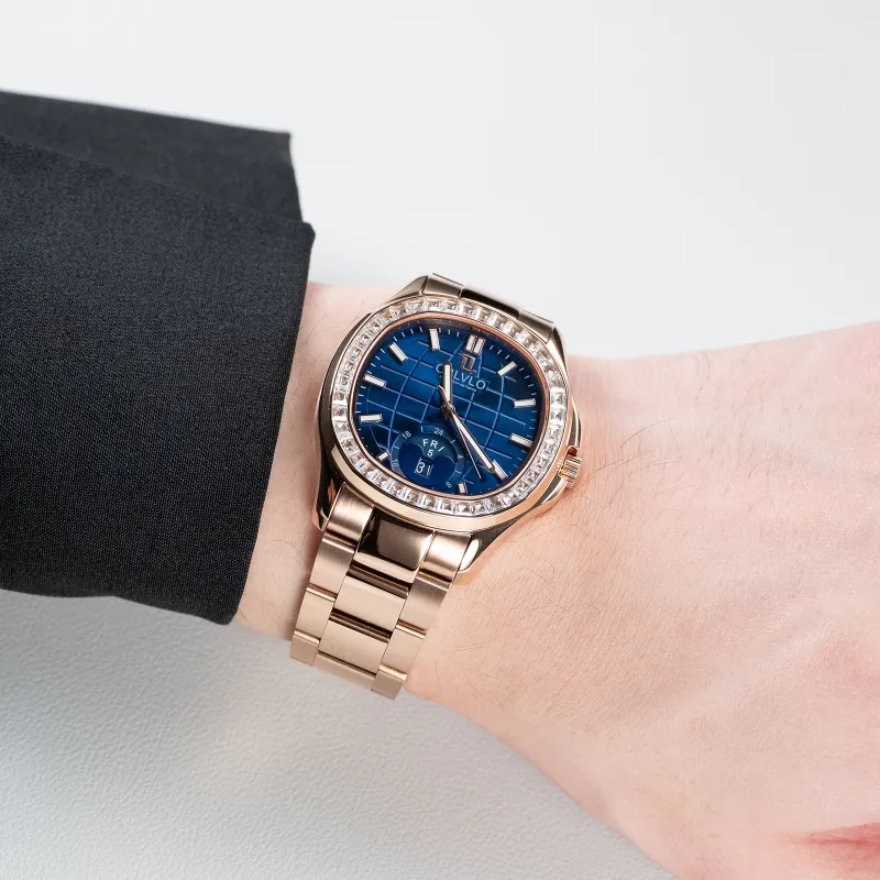 OBLVLO Automatic Mechanical Movement Watch Men's Watches Blue Dial-20