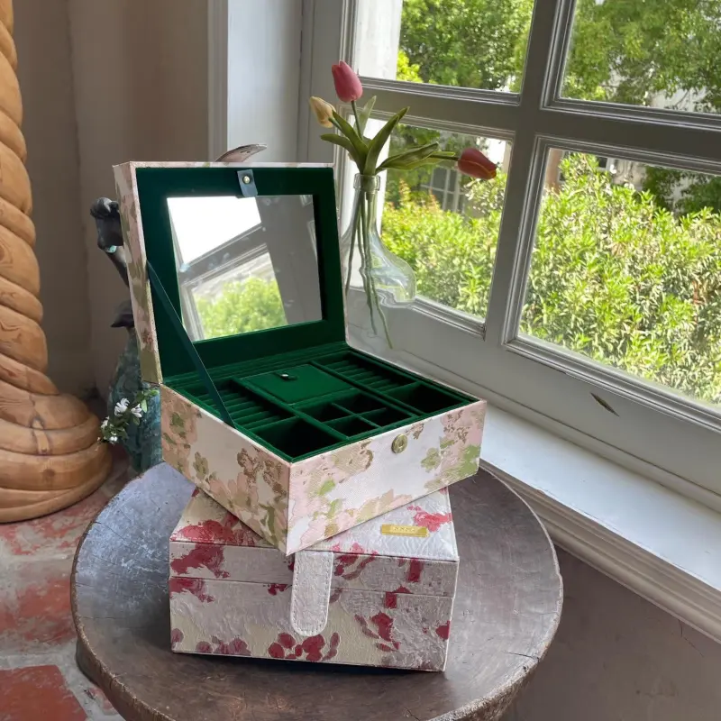 OOAK Lifestyle Series Jacquard Fabric Jewelry Boxes Women's-7
