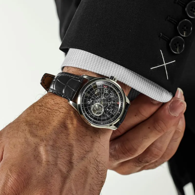 OBLVLO Automatic Mechanical Movement Watch Men's Watches Black Dial-19