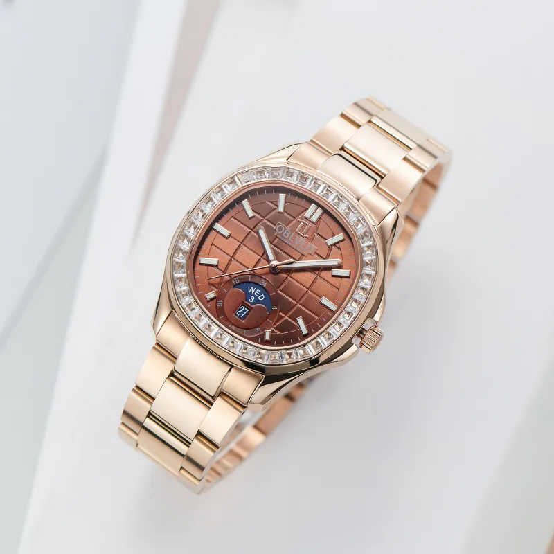 OBLVLO Automatic Mechanical Movement Watch Men's Watches Blue Dial-12