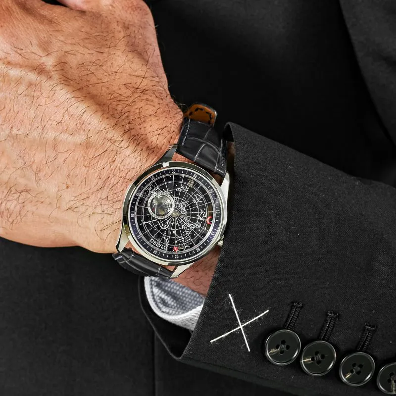 OBLVLO Automatic Mechanical Movement Watch Men's Watches Black Dial-20