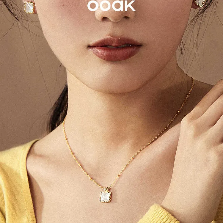 OOAK Silver Plated With 18k Gold Necklaces Women's-1