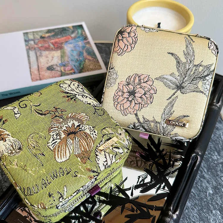 OOAK Lifestyle Series Jacquard Fabric Jewelry Boxes Women's-2