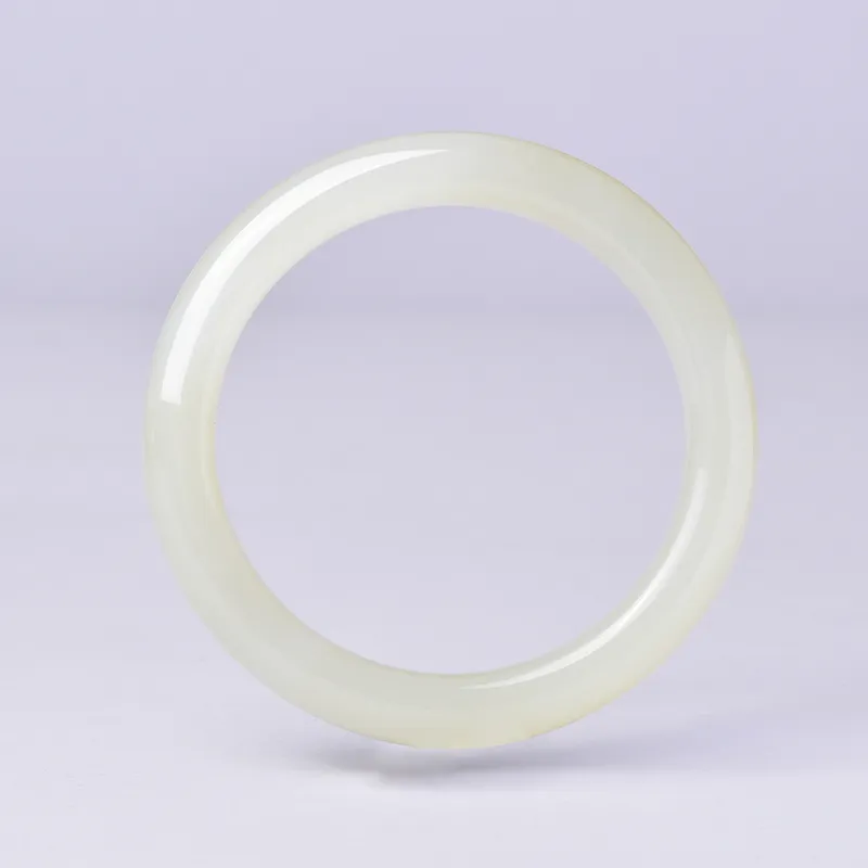 Survival Bangles Pale Greenish White Jade Women's-1
