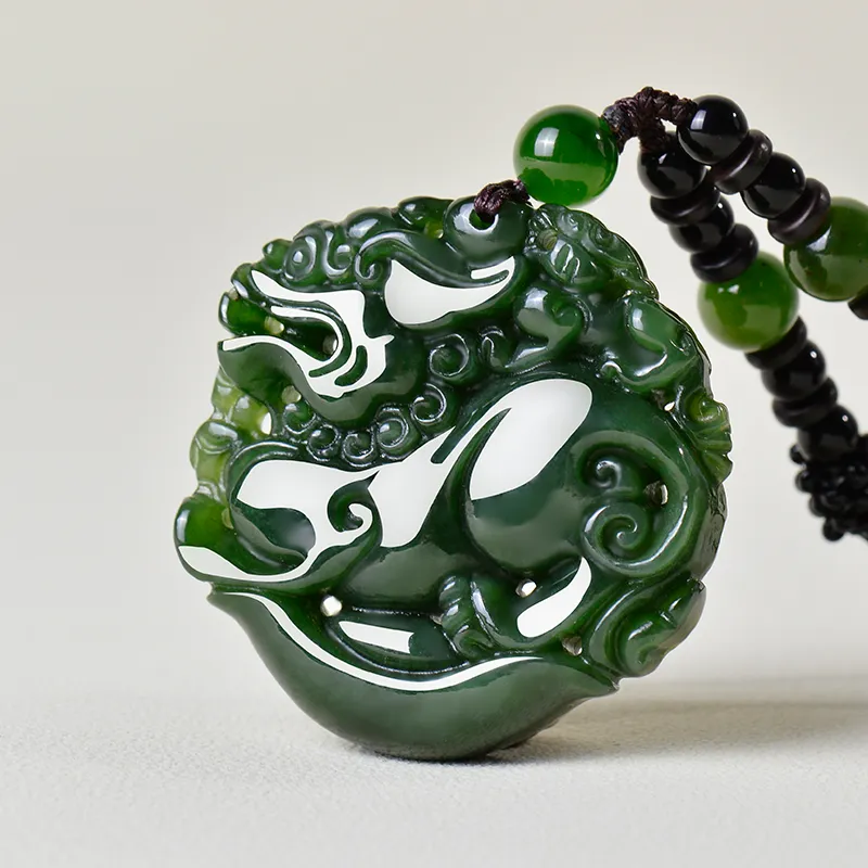 Survival Hetian Jade Necklaces Jasper Unisex-1