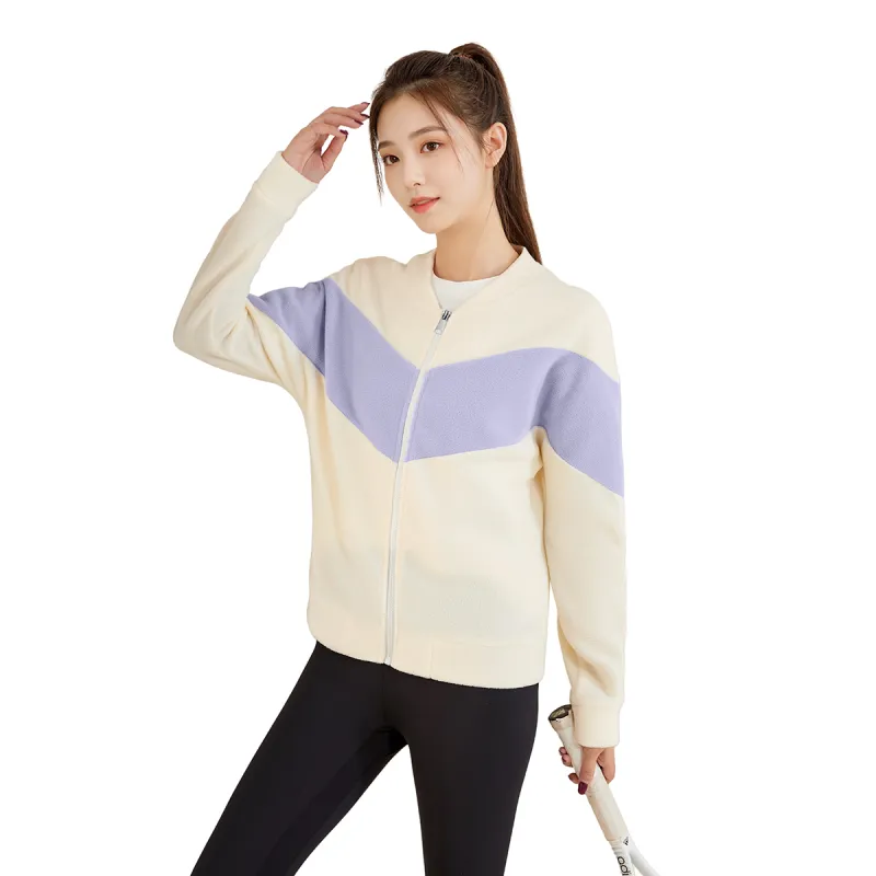 MESUCA Velvet feel Coat Women's Beige Yellow-3