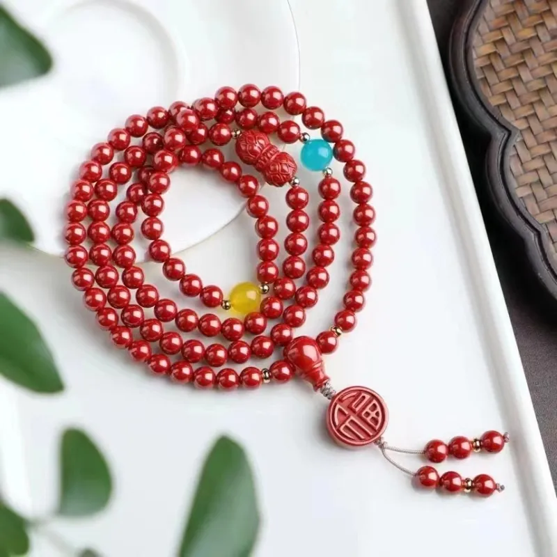 Strange Snow Reconstructed Cinnabar Bracelets Unisex-1