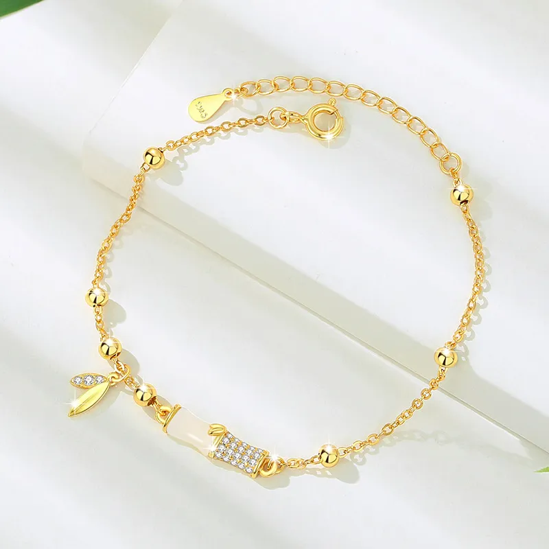 Strange Snow Hetian Jade Bracelets White Jade Unisex-3