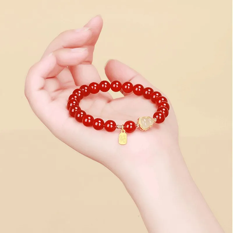 Strange Snow Agate Bracelets Unisex-3
