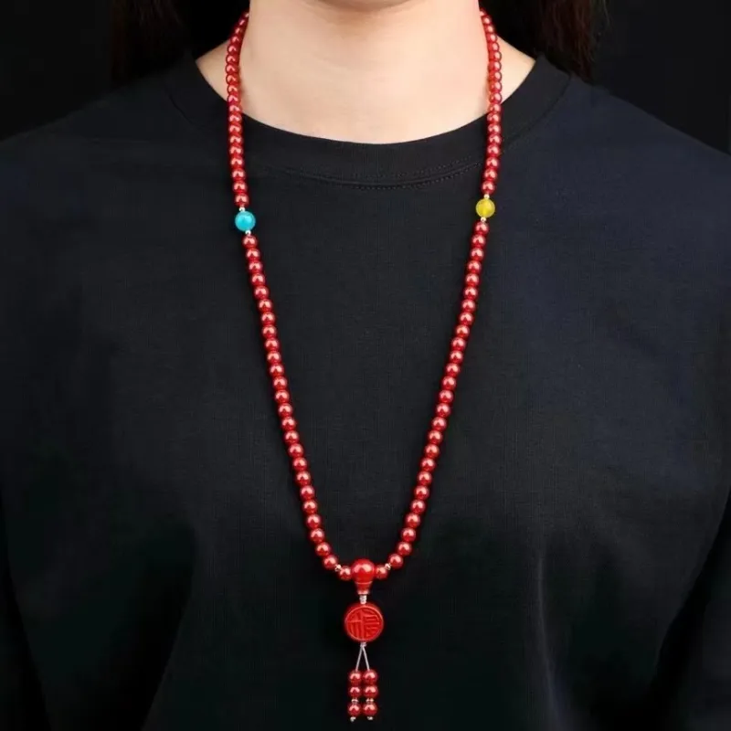 Strange Snow Reconstructed Cinnabar Bracelets Unisex-5