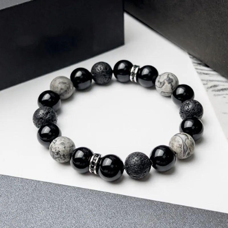 Strange Snow Obsidian Bracelets Unisex-2