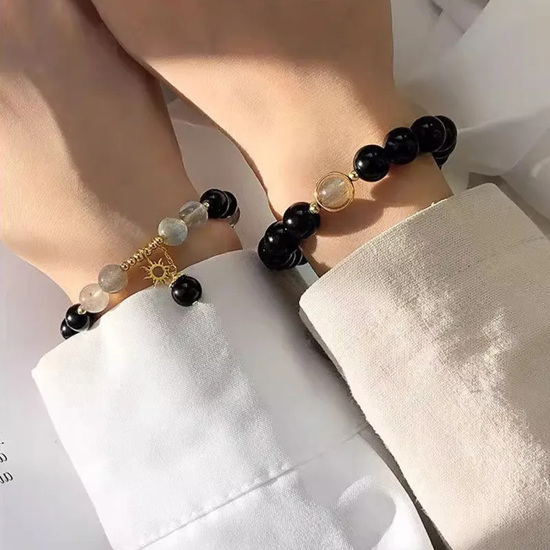 Strange Snow Obsidian Bracelets Unisex-8