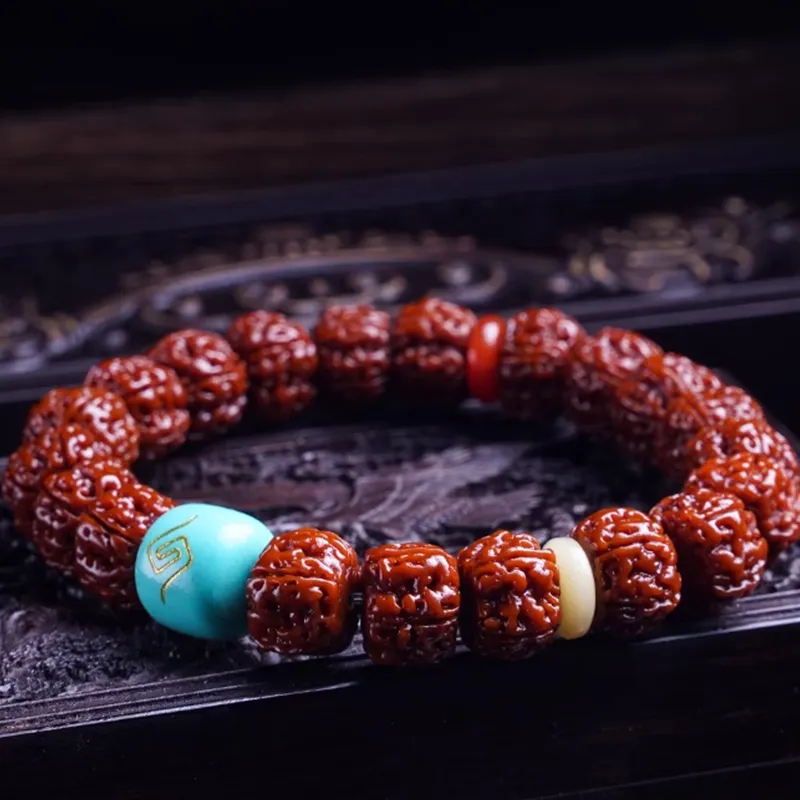 Strange Snow King Kong Bodhi Seeds Bracelets Unisex-4