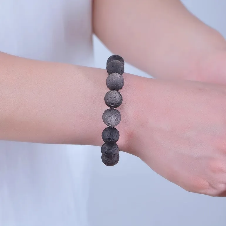 Strange Snow Obsidian Bracelets Unisex-4