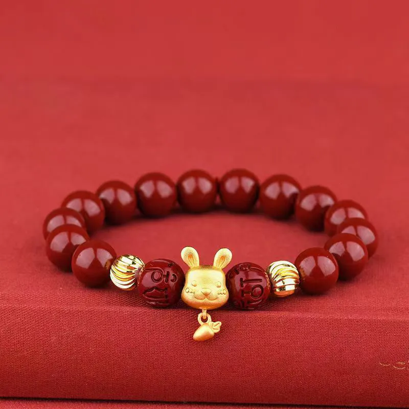 Strange Snow Reconstructed Cinnabar Bracelets Unisex-7