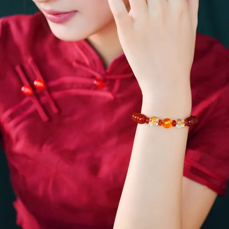 Strange Snow Cinnabar Bracelets Unisex-3