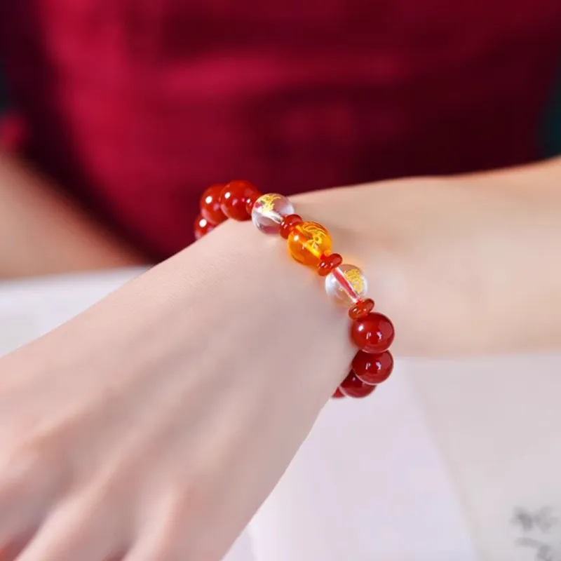 Strange Snow Cinnabar Bracelets Unisex-2