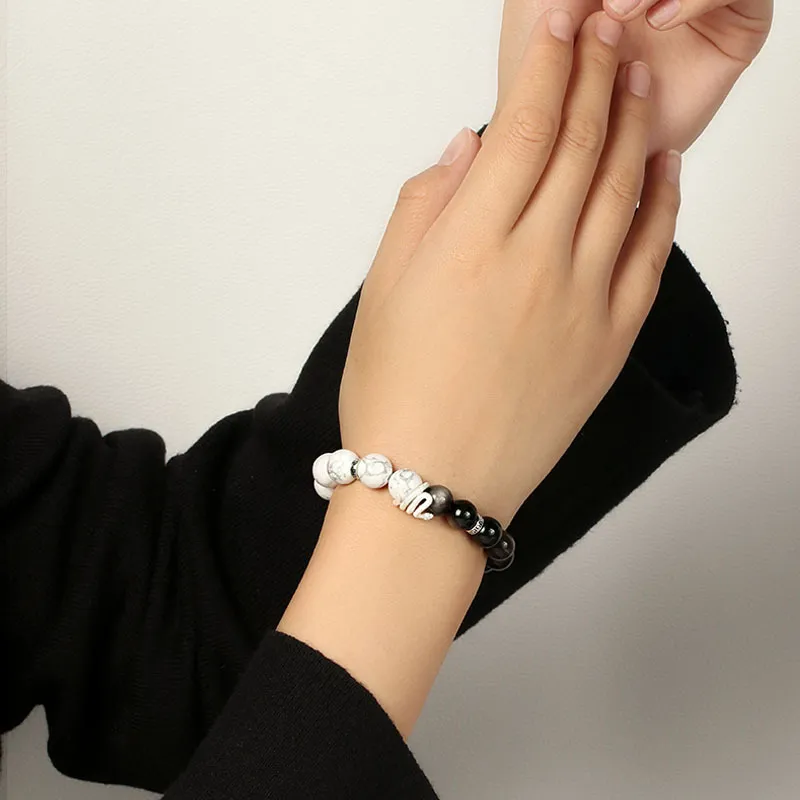 Strange Snow Obsidian Bracelets Unisex-3