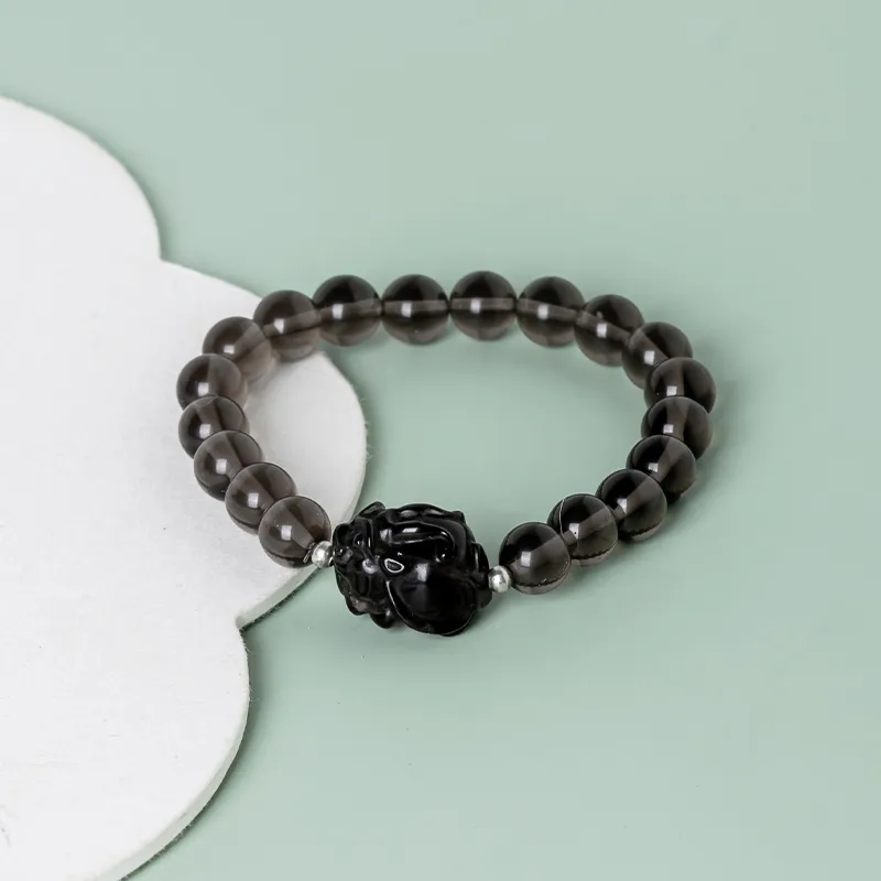 Strange Snow Obsidian Jade Bracelets Unisex-4