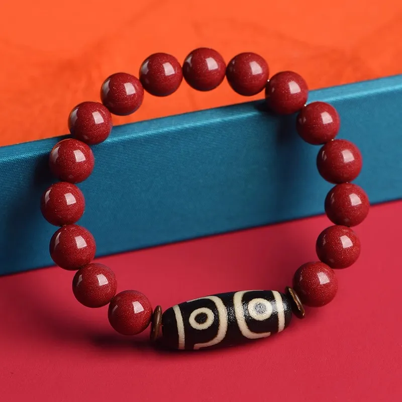 Strange Snow Reconstructed Cinnabar Bracelets Unisex-1